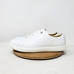 Cole Haan White Leather Low-Top Sneakers